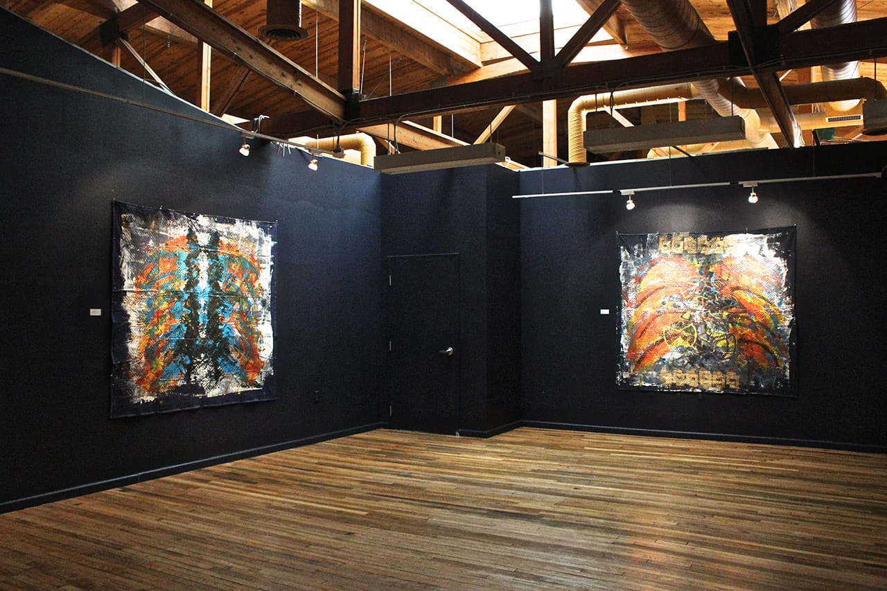 Installation view of Saffell Gardner's 'Cosmic Spirits'
