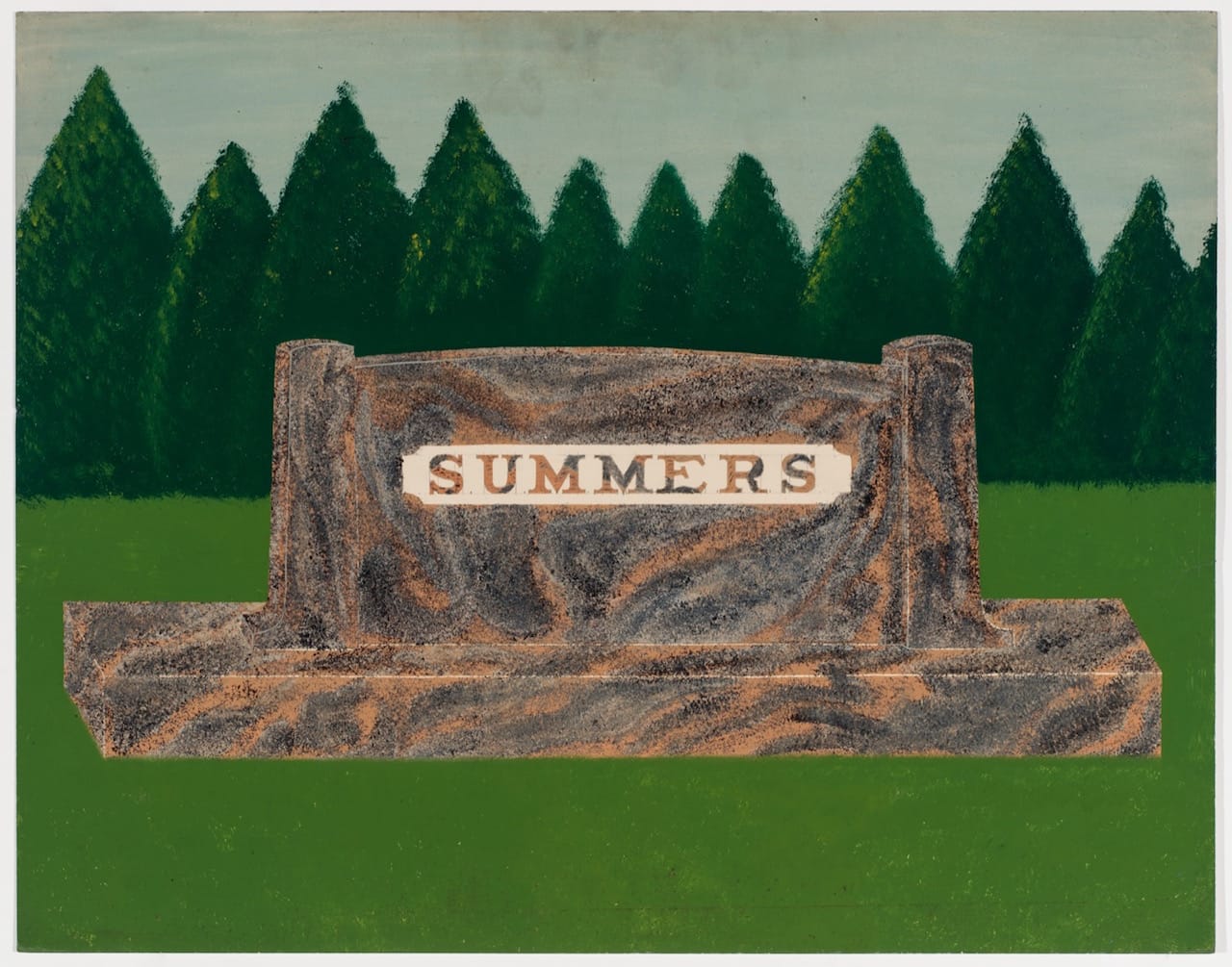 One of the paintings from E.B. Roberts, "Series of Salesman Samples for Memorials" (English, Indiana, 1929) (courtesy Ricco/Maresca Gallery)