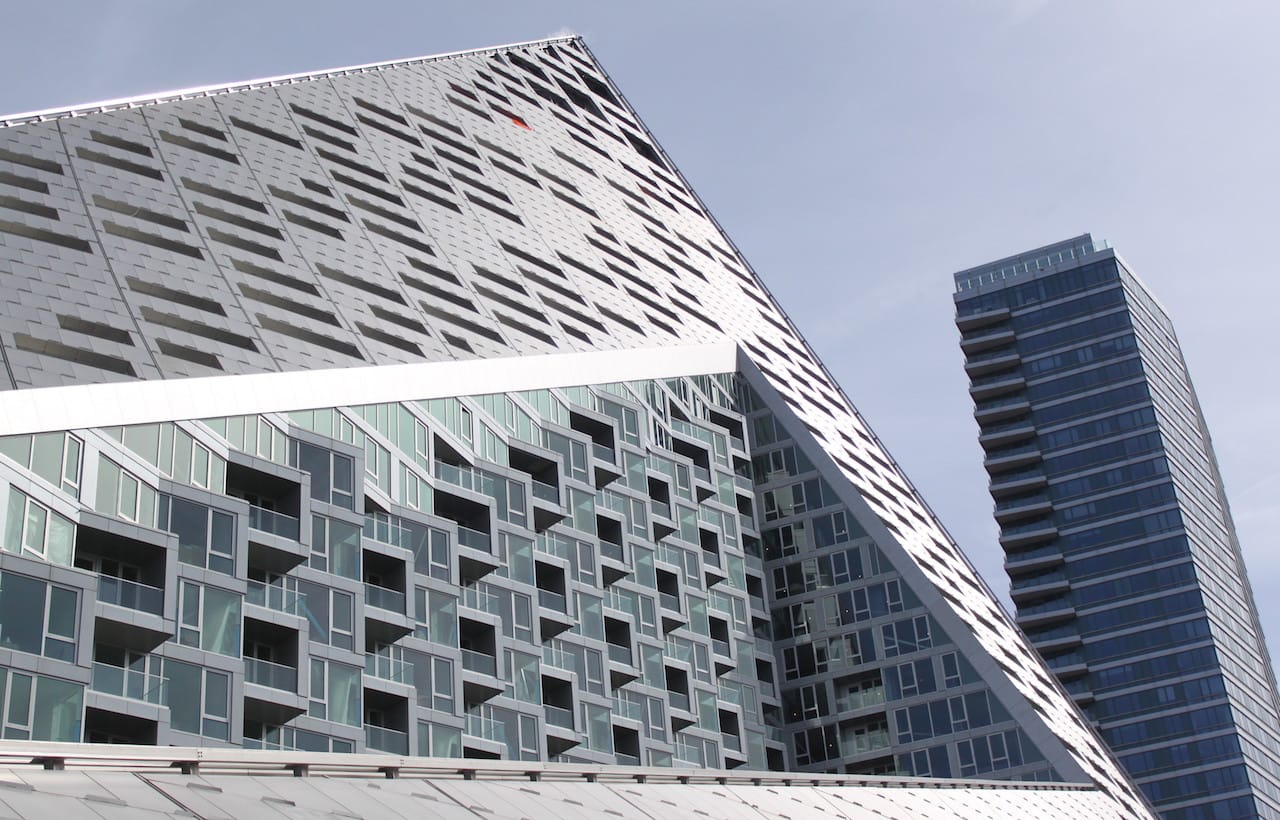 The exterior of Via 57 West (all photos by the author for Hyperallergic unless indicated otherwise)