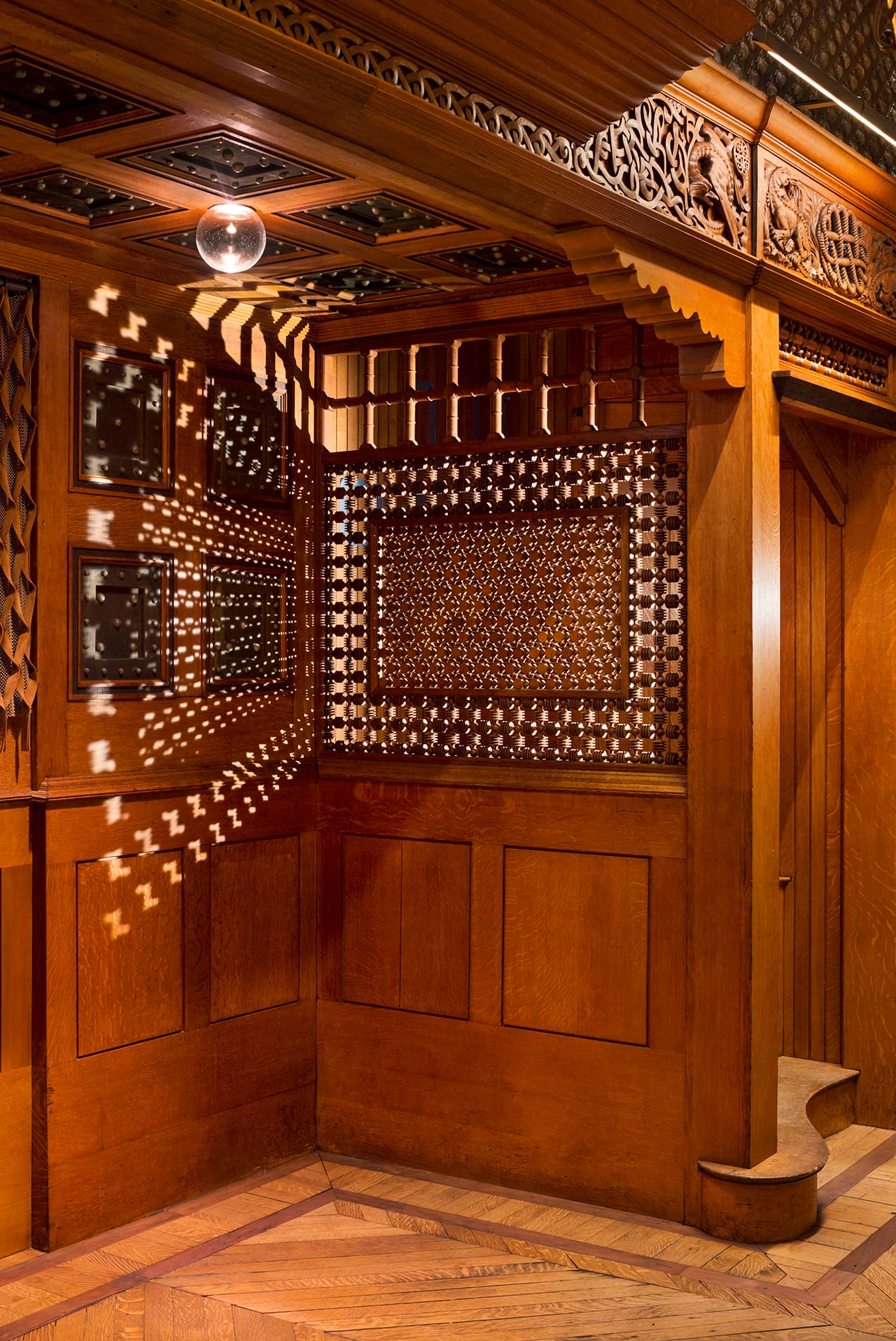 Detail of the restored and revitalized Veterans Room