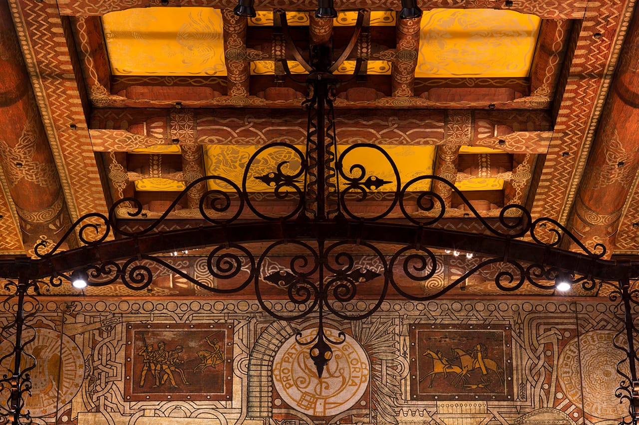 Detail of the restored and revitalized Veterans Room