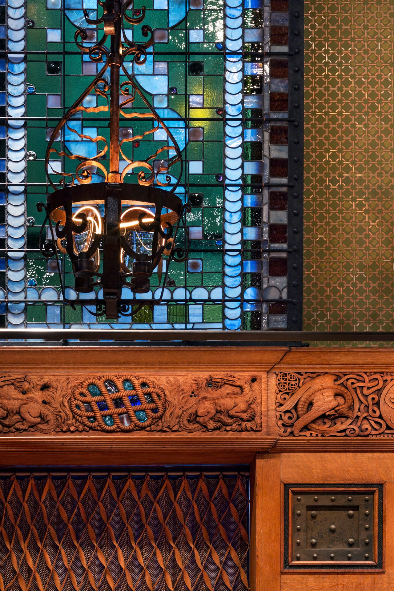 Detail of the restored and revitalized Veterans Room