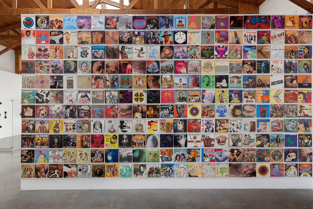 Dr. Lakra, "Untitled" (2014), set of 191 LP vinyl record sleeves