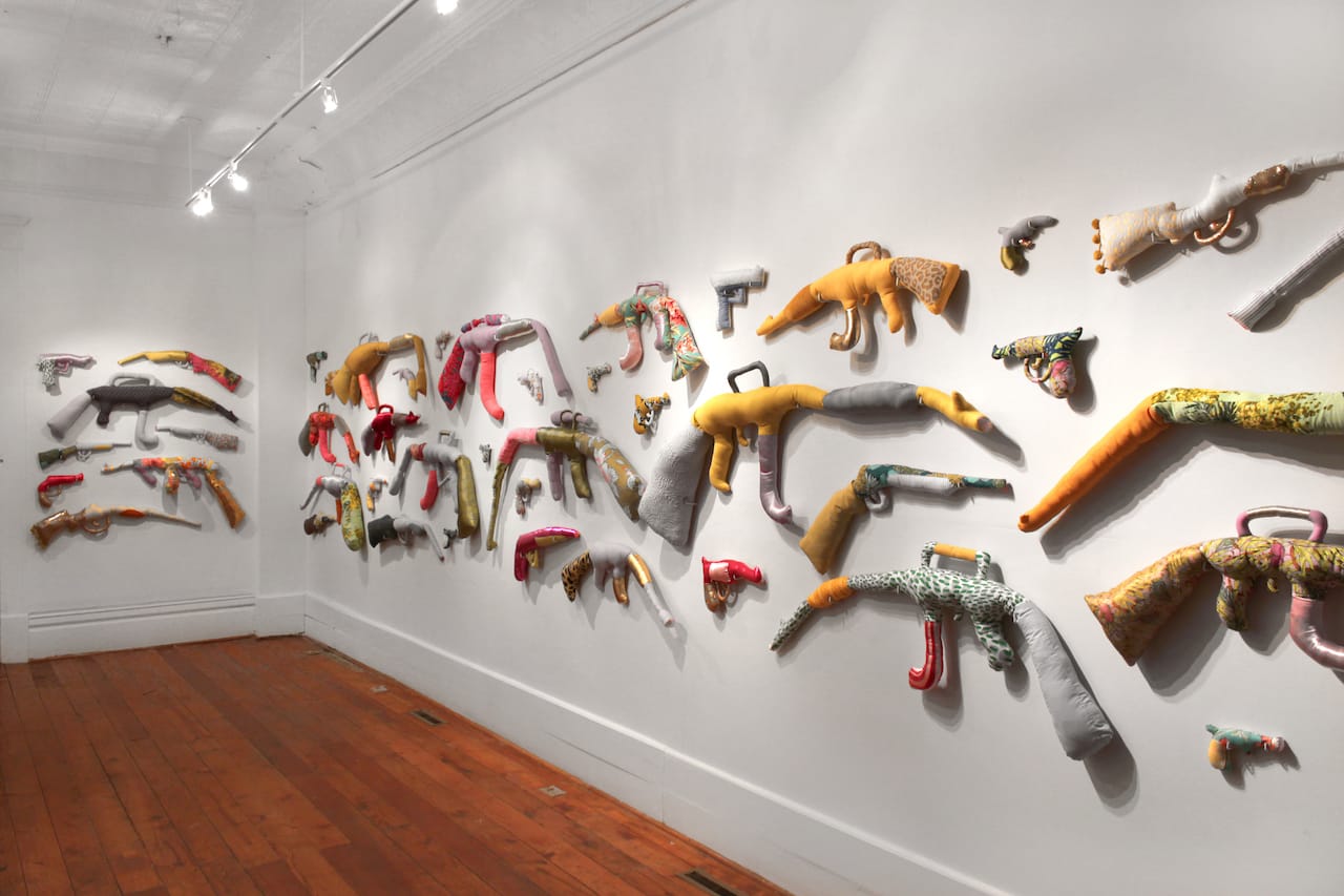 Installation view of Natalie Baxter's 'OK-47' at Institute 193 gallery in Lexington, Kentucky (photo courtesy of Institute 193)