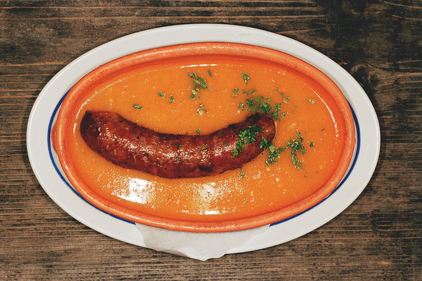 SLOVENIA. Stara Fuzina. Slovenian sausage and bean soup. 2004.