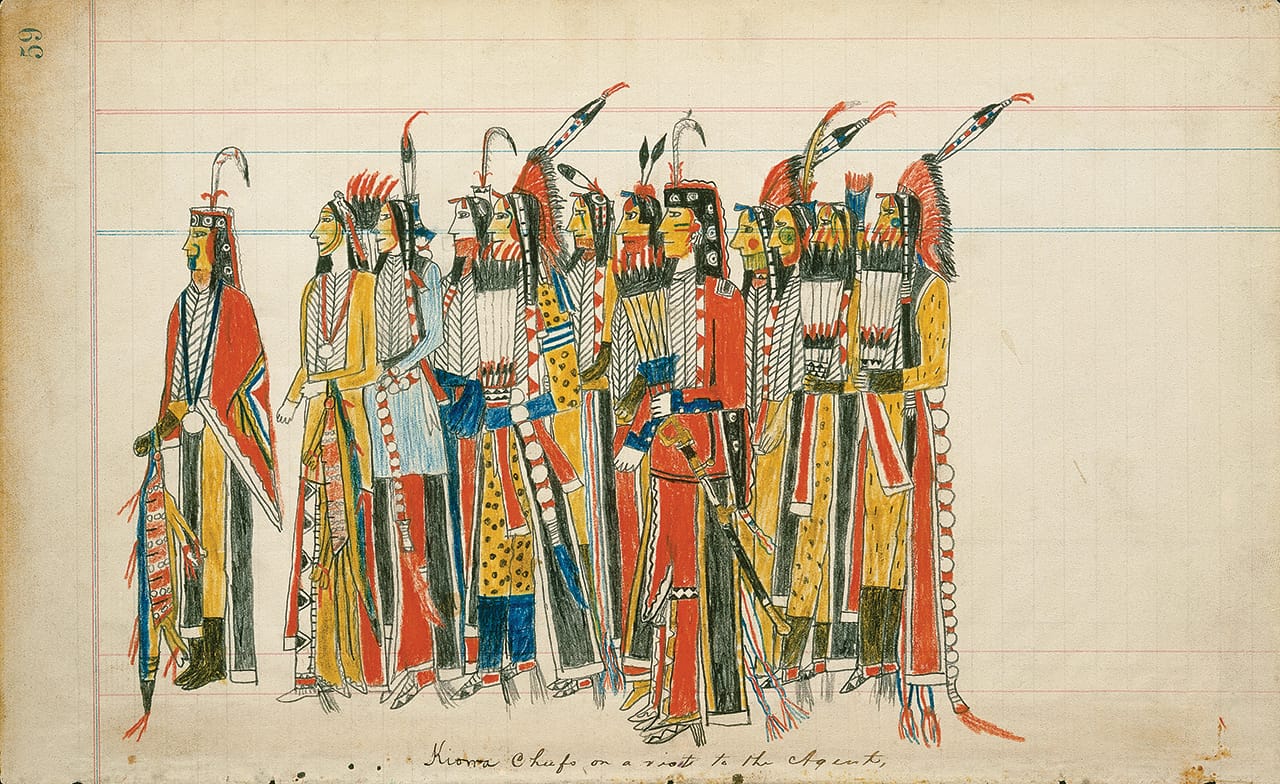 Detailed example of pictographic art of the Plains (photo courtesy Toledo Museum of Art)