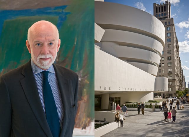 Left, Richard Armstrong Director, Solomon R. Guggenheim Museum and Foundation (Photo: David M. Heald © The Solomon R. Guggenheim Foundation, New York, 2012), and, right, the Solomon R. Guggenheim Museum (Photograph by David Heald © The Solomon R. Guggenheim Foundation, New York)