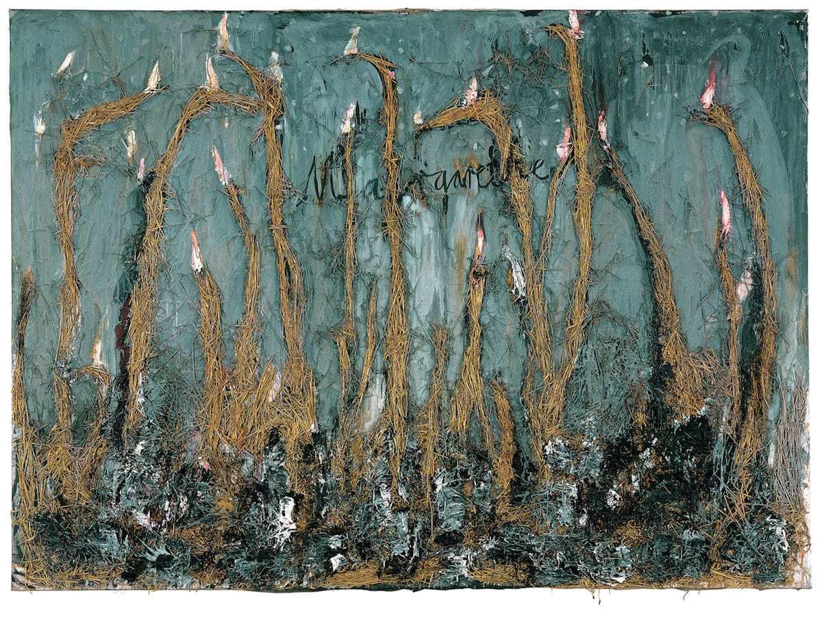 Anselm Kiefer, “Margarethe” (1981) oil, acrylic, emulsion, and straw on canvas (The Doris and Donald Fisher Collection at the San Francisco Museum of Modern Art, © Anselm Kiefer, photo by Ian Reeves)