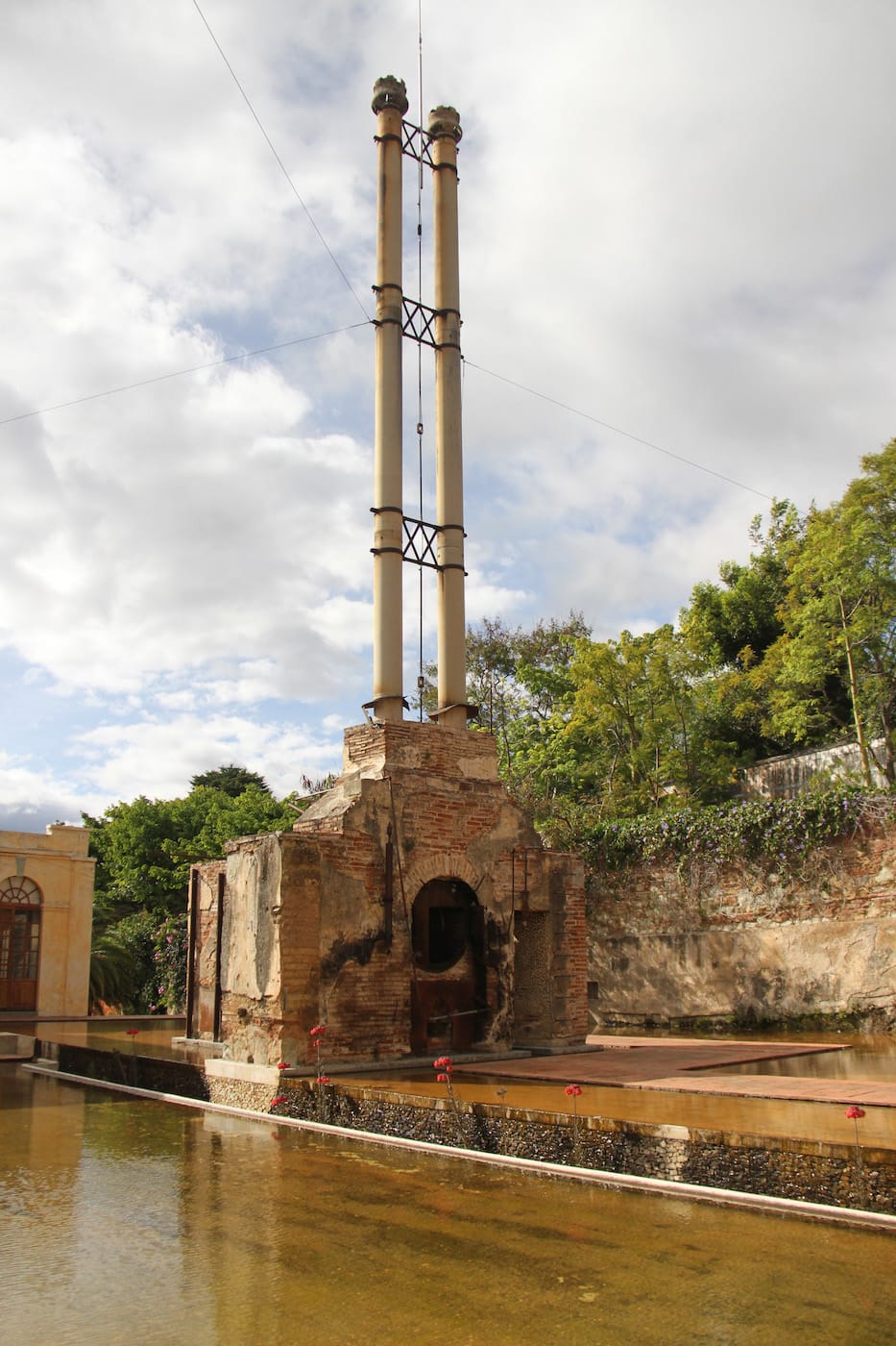 The exterior of the former mill that houses the Centro de las Artes de San Agustín