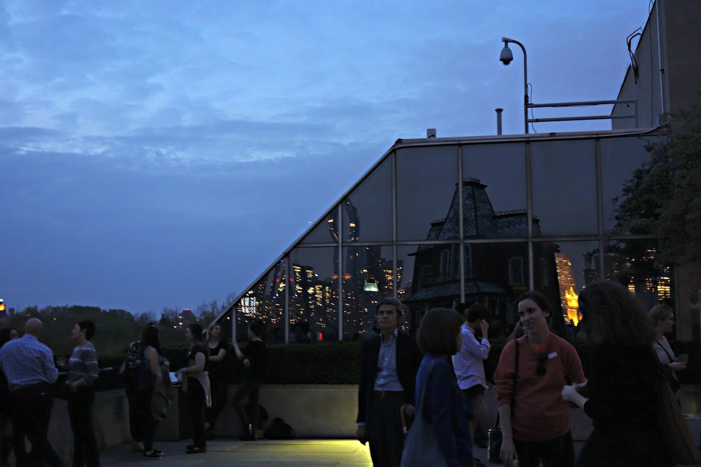 Cornelia Parker, "Transitional Object (PsychoBarn)" on the roof of the Metropolitan Museum of Art