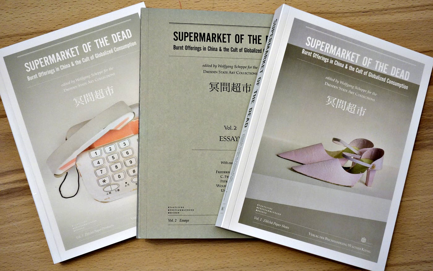 Covers of 'Supermarket of the Dead' (photo of the books for Hyperallergic)