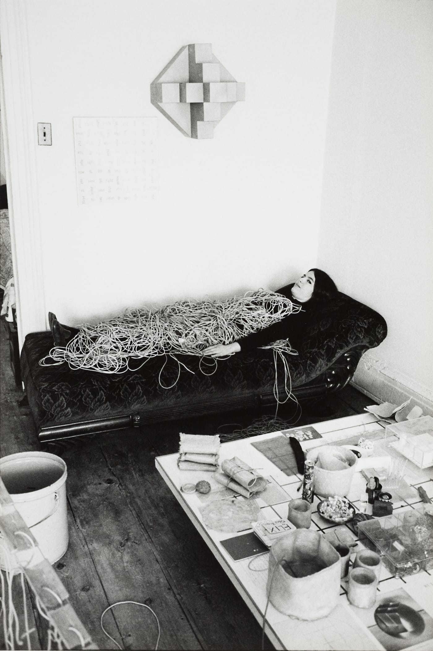 Eva Hesse in 1968 (photo by Herman Landshoff)