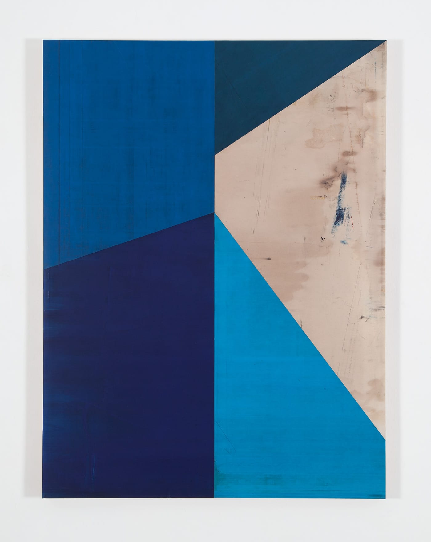 Gabriel de la Mora, "MCI / 6 – II f e" (2015), discarded rubber blanket from offset printing press, mounted on wood (courtesy the artist and Timothy Taylor, London)