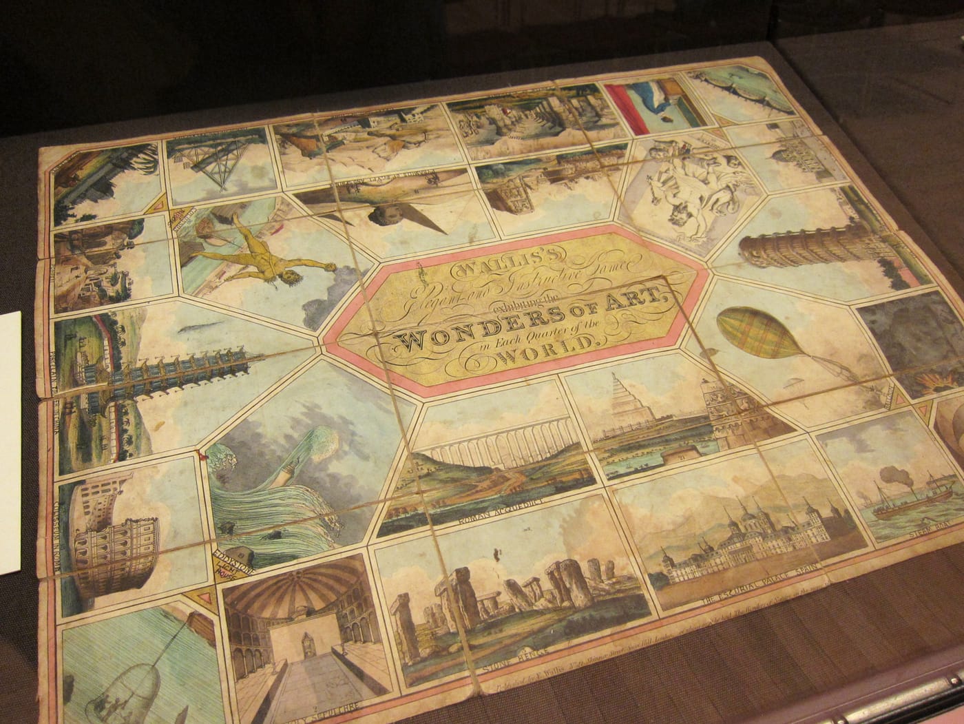 "Wonders of Art in Each Quarter of the World," published in 1820 by Edward Wallis (click to enlarge)