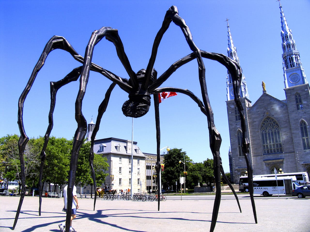 Louise Bourgeois' "Maman" at the National Gallery of Canada (image via Wikipedia)