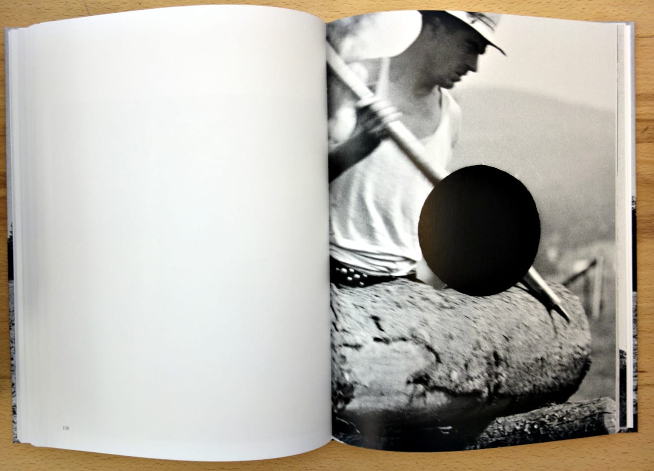Pages from 'Ground' (photo of the book for Hyperallergic)