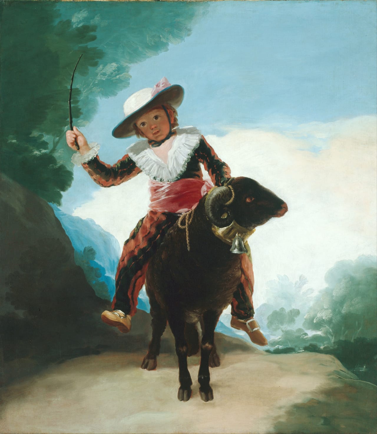 Francisco Goya, "Boy on a Ram" (1786–87), Art Institute of Chicago (via Wikimedia Commons)