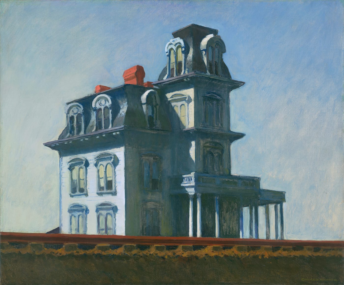 Edward Hopper, "The House by the Railroad" (1925) (via Wikimedia)