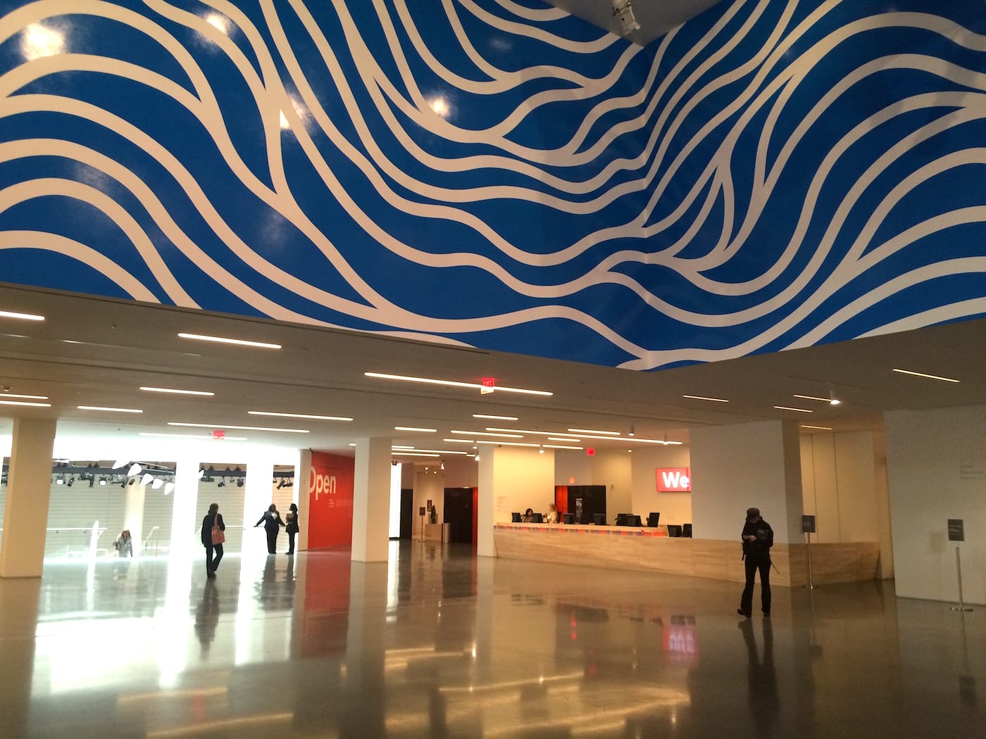 New museum lobby and ticketing