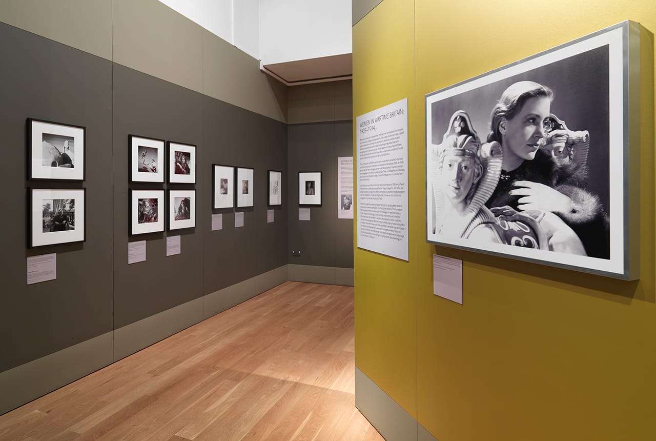 Installation view, 'Lee Miller: A Woman's War' at the London Imperial War Museum (image courtesy London Imperial War Museum) (click to enlarge)