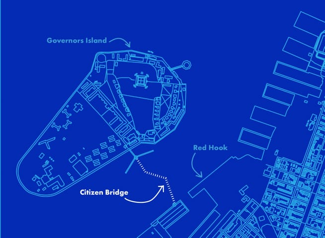 Proposed location of "Citizen Bridge" (click to enlarge)