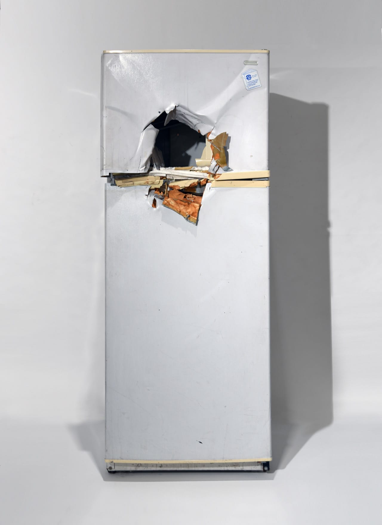 Rodney McMillian “Untitled (refrigerator)” 2009. Photo courtesy the Orange County Museum of Art and Bliss Photography