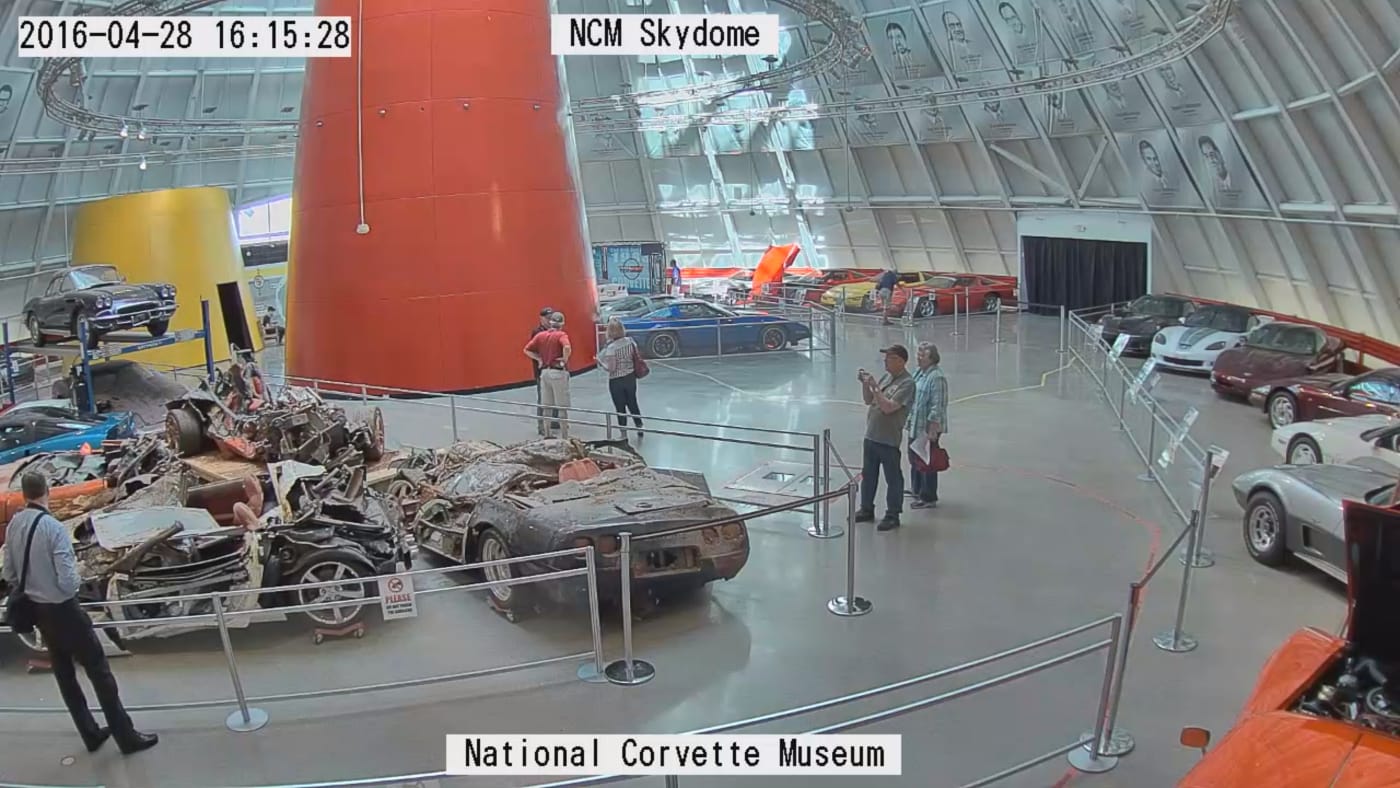 Skydome 1 webcam at the National Corvette Museum