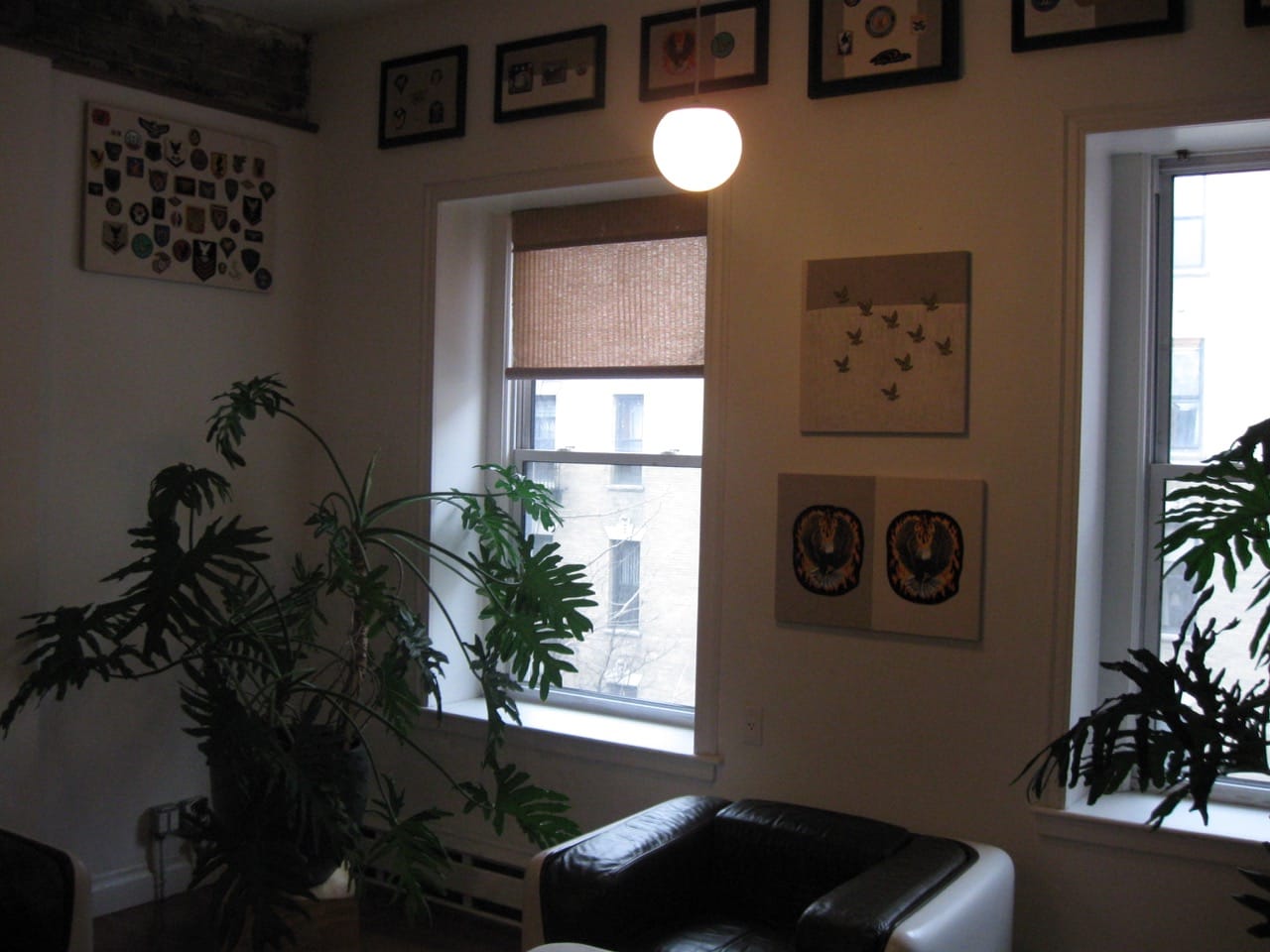 The reading room and its eagles