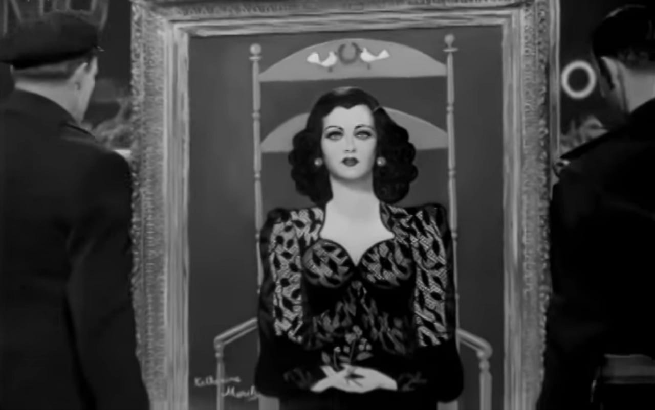 The final scene of 'Scarlet Street' (1945) (screenshot by the author, via YouTube)