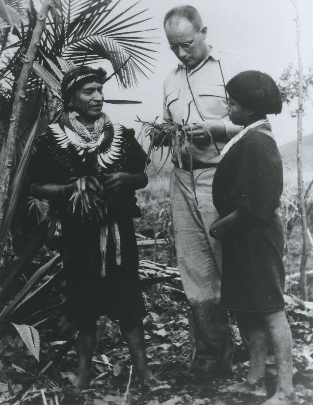 Richard Evan Schultes in the Amazon (1940) (via Harvard University Herbaria & Libraries/Wikimedia)