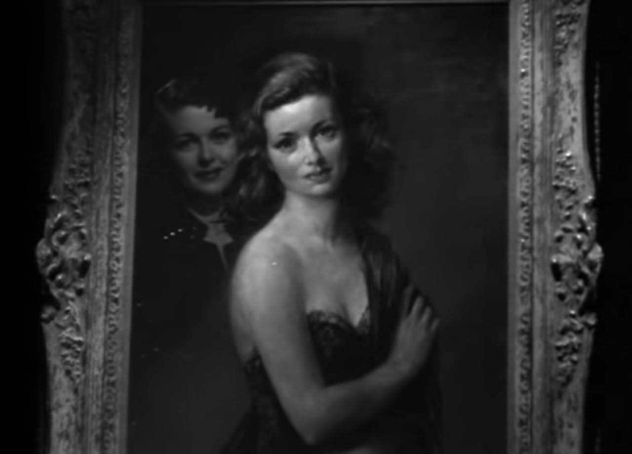 Scene from 'The Woman in the Window' (1944) (screenshot by the author for Hyperallergic, via YouTube)