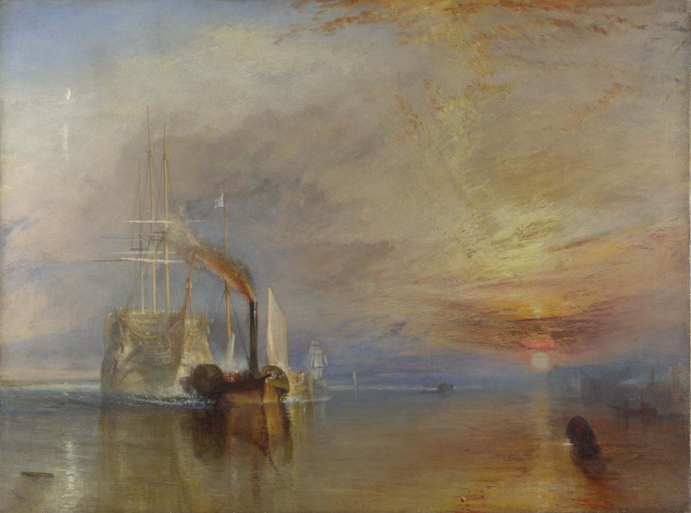 J. M. W. Turner, "The Fighting Temeraire" (1839) (via National Gallery of Art/Wikimedia)