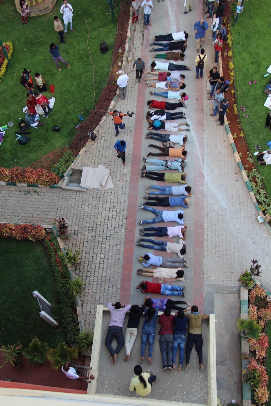 A protest organized by VAG Forum against the privatization of the Venkatappa Art Gallery