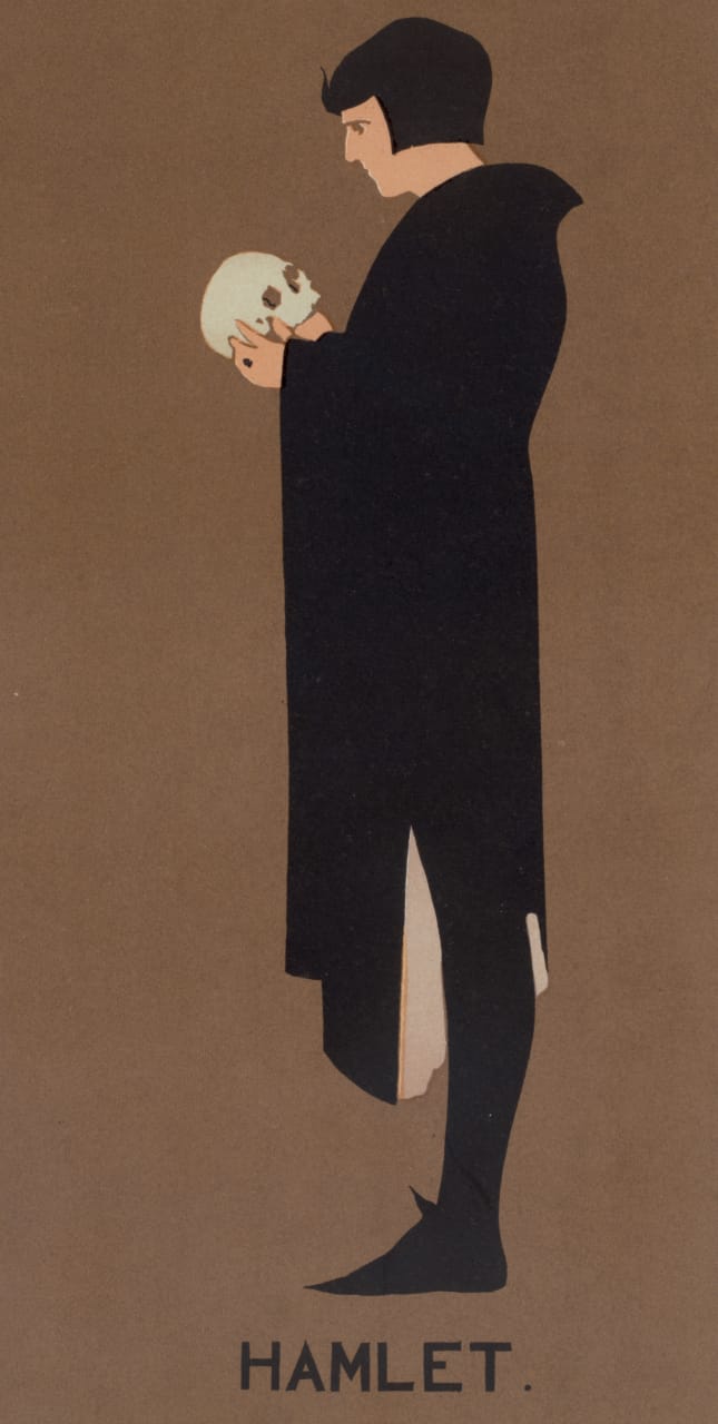James Pryde, poster for 'Hamlet' (1896-1900) (via New York Public Library)
