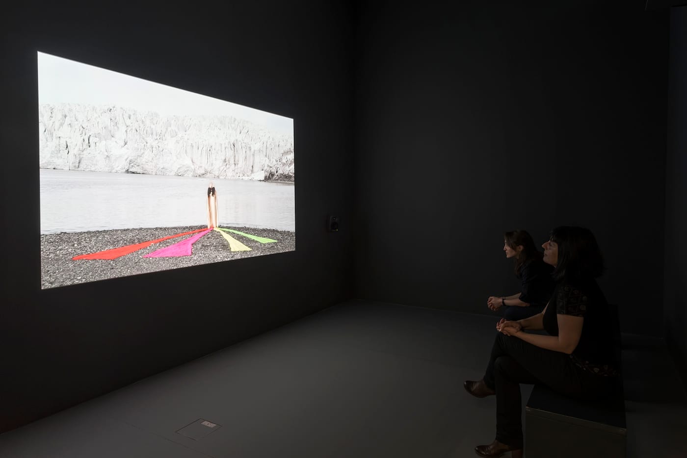 Installation view of Bahar Yürükoğlu's 'Flow Through' at ARTER (photo courtesy ARTER, by Ali Taptık)