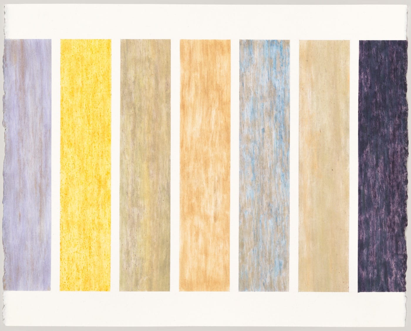 Linda Stillman, "Central Park colored" (2015) Flower stains on paper