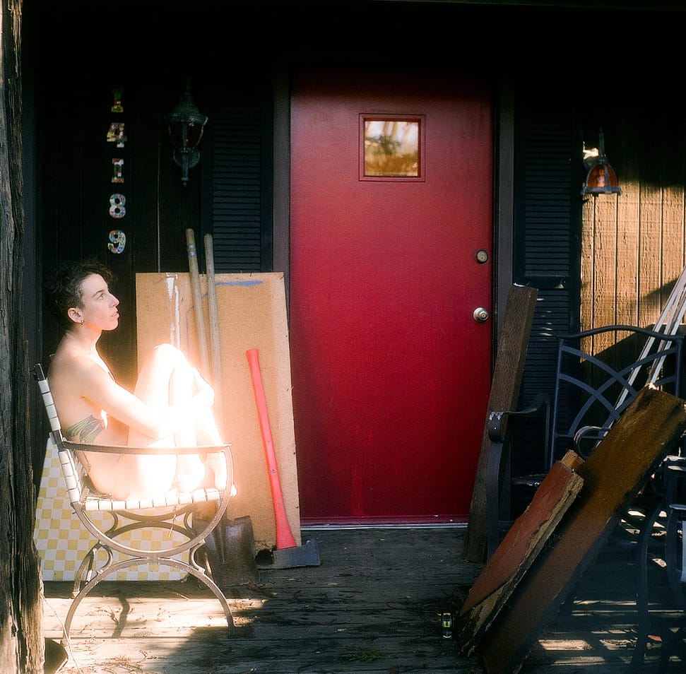 Renee, "If I stare into the sun I will turn into a ray of light" (2016), unique analog c-­print, 20 x 20 in