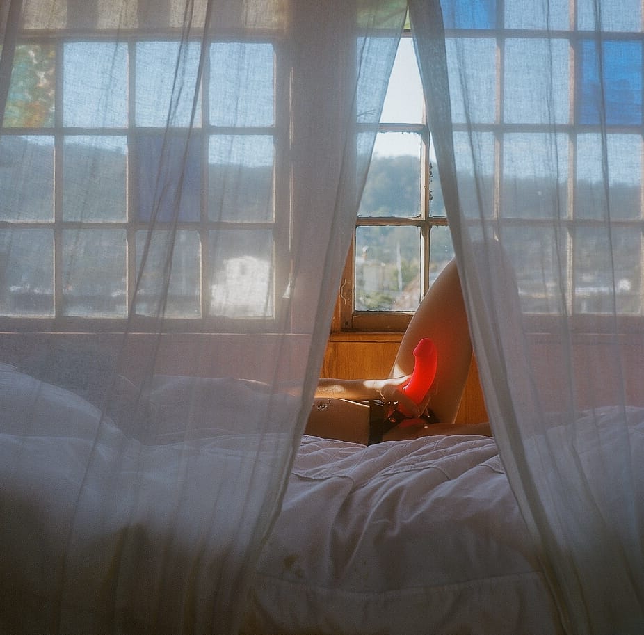 Renee, "The way I learn to play both parts" (2016), unique analog c-­print, 20 x 20 in