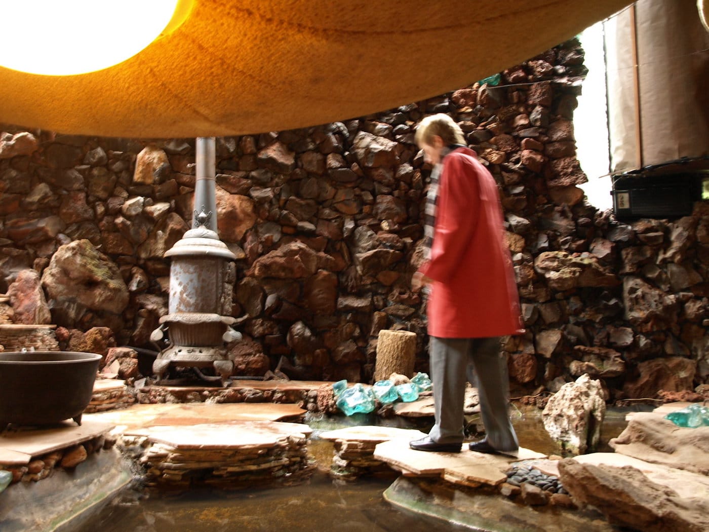 Interior of the Bavinger House (photo by Rex Brown/Flickr)
