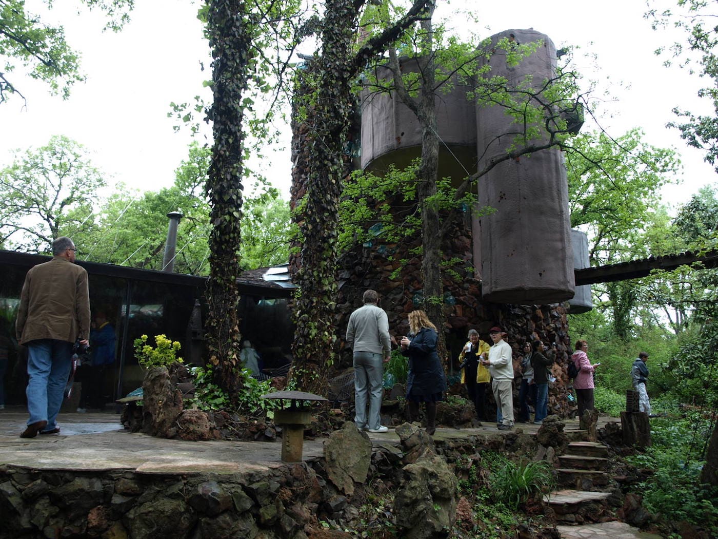 The back of the Bavinger House (photo by Rex Brown/Flickr)