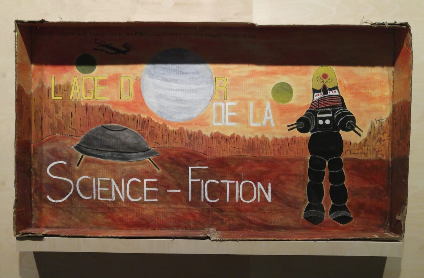 A painting of a science-fiction film scene by Guy Brunet