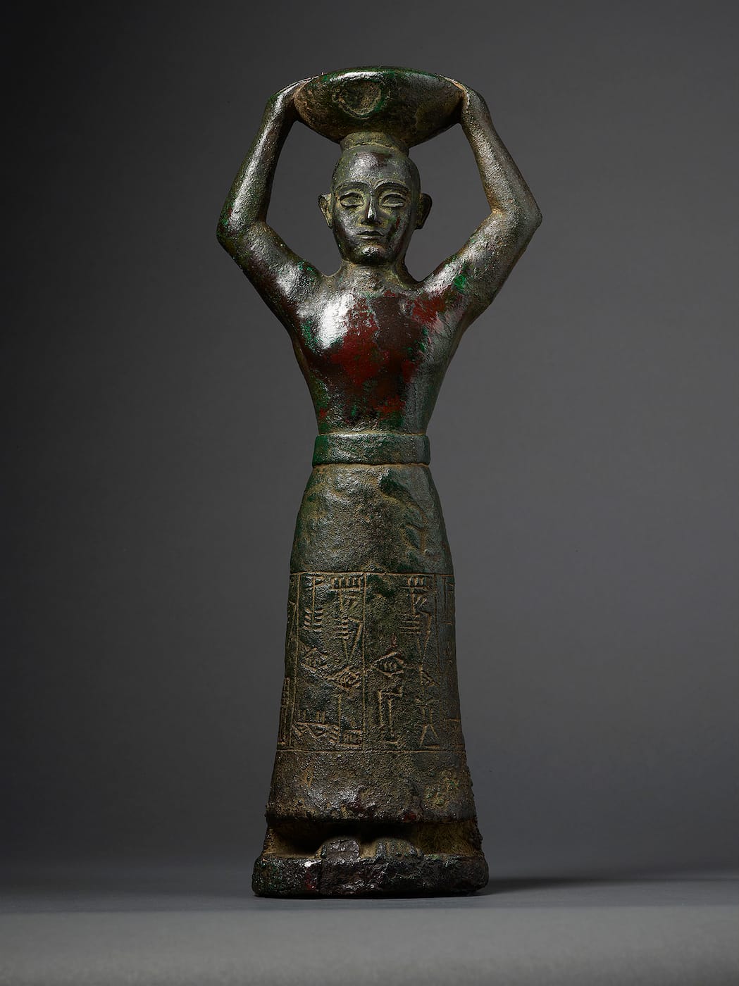 Foundation figure of King Ur-Namma (Neo-Sumerian, Ur III period, reign of Ur-Namma, 2112–2094 BCE), copper alloy. Inscribed in Sumerian: "Ur-Namma, King of Ur, King of Sumer and Akkad, who built the temple of Enlil" (courtesy the Morgan Library & Museum)