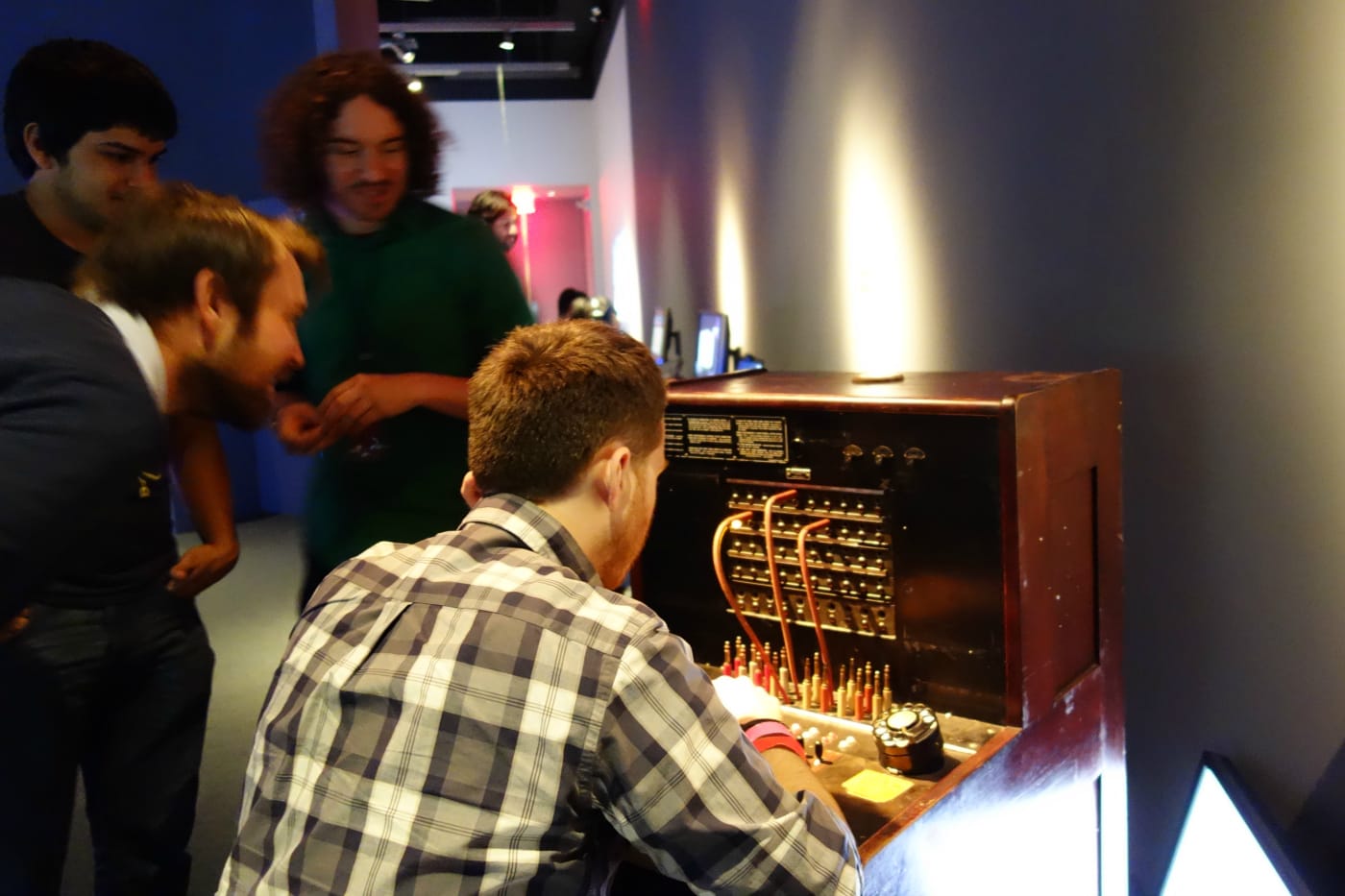 "Hello, Operator!" game at the 2016 IndieCade at the Museum of the Moving Image (photo by the author for Hyperallergic)