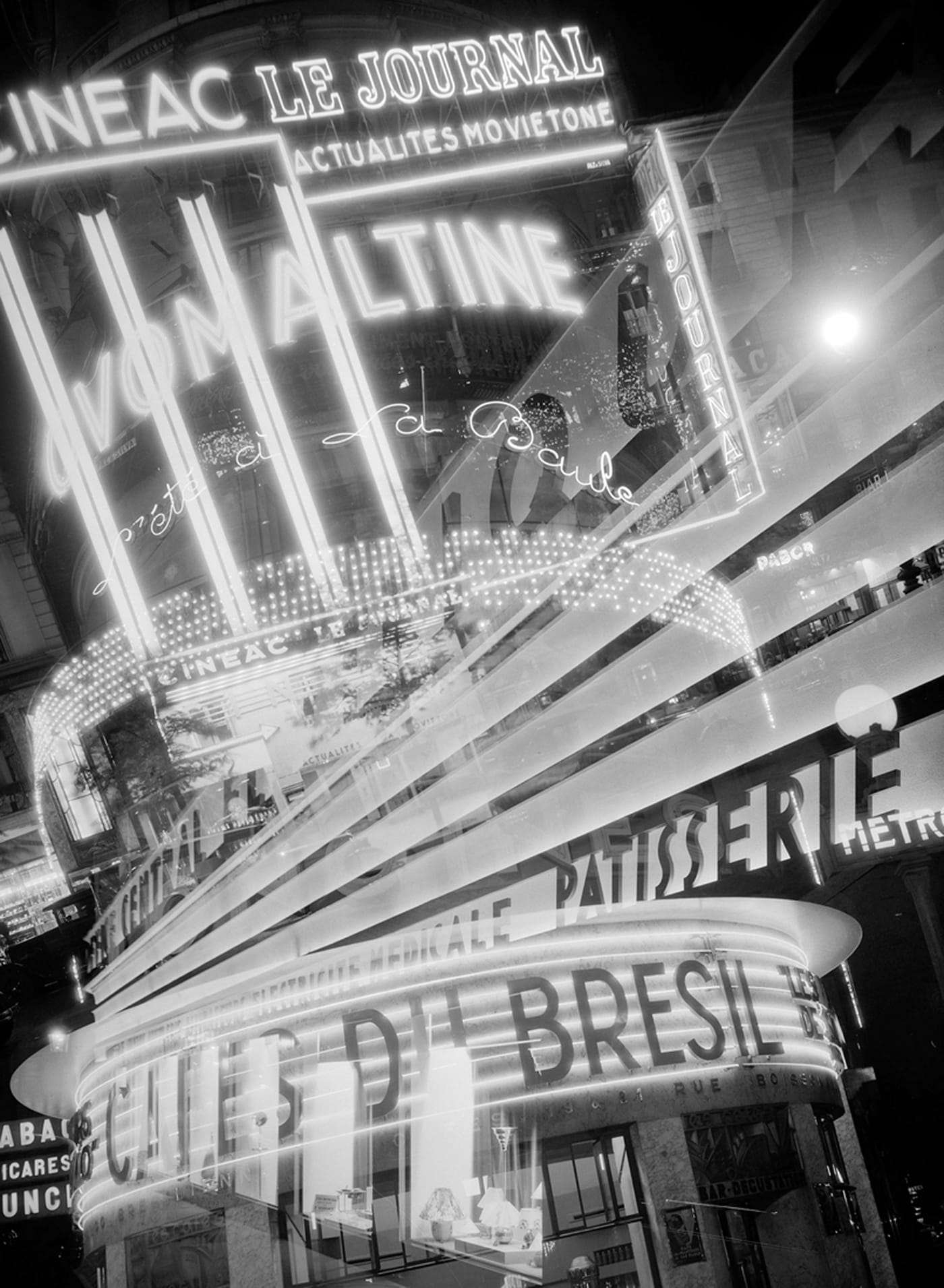 François Kollar, “Aux sources de l‘énergie. Enseignes lumineuses. Paris” (1931), 13 x 18 cm (Paris, Bibliothèque Forney; © François Kollar / Bibliothèque Forney / Roger-Viollet)