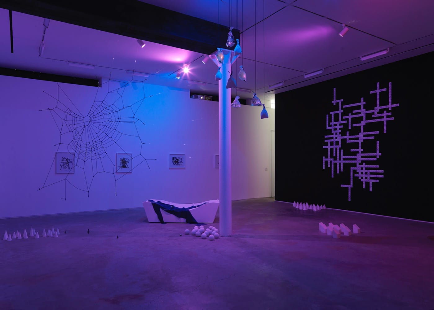 Julieta Aranda Swimming in Rivers of Glue installation (2016) at James Fuentes gallery