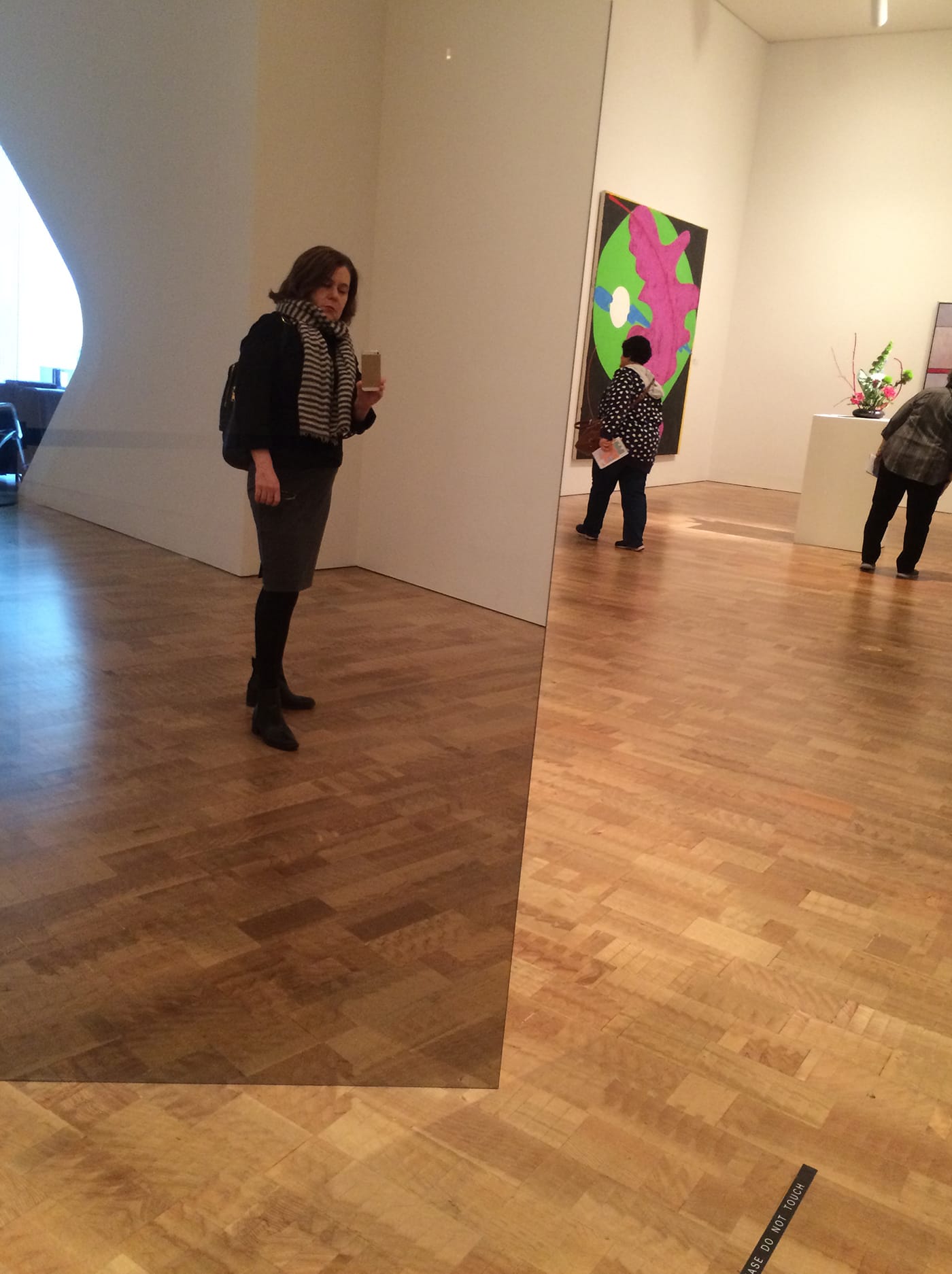 Larry Bell's "Untitled" (1972), made of glazed glass, offers the perfect selfie opportunity.