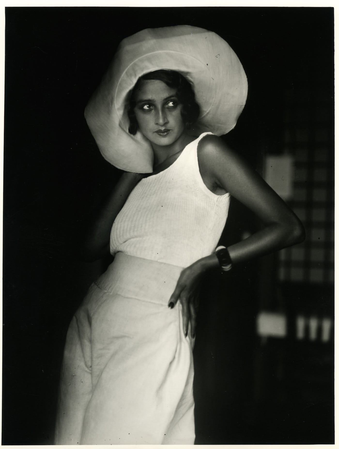 Jacques Henri Lartigue, "Renée. Biarritz, August 1930" (1930), photograph, 21 5/8 x 18 1/2 in (© Ministère de la Culture France/AAJHL)
