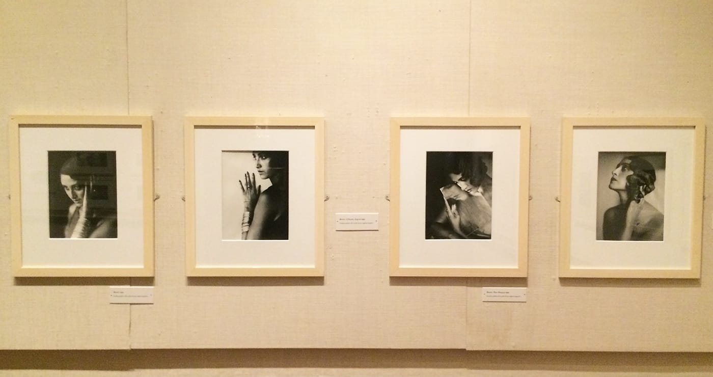 Installation view of 'Fast Cars and Femmes Fatales: The Photographs of Jacques Henri Lartigue' at the Frick Art and Historical Center (photo by the author for Hyperallergic)