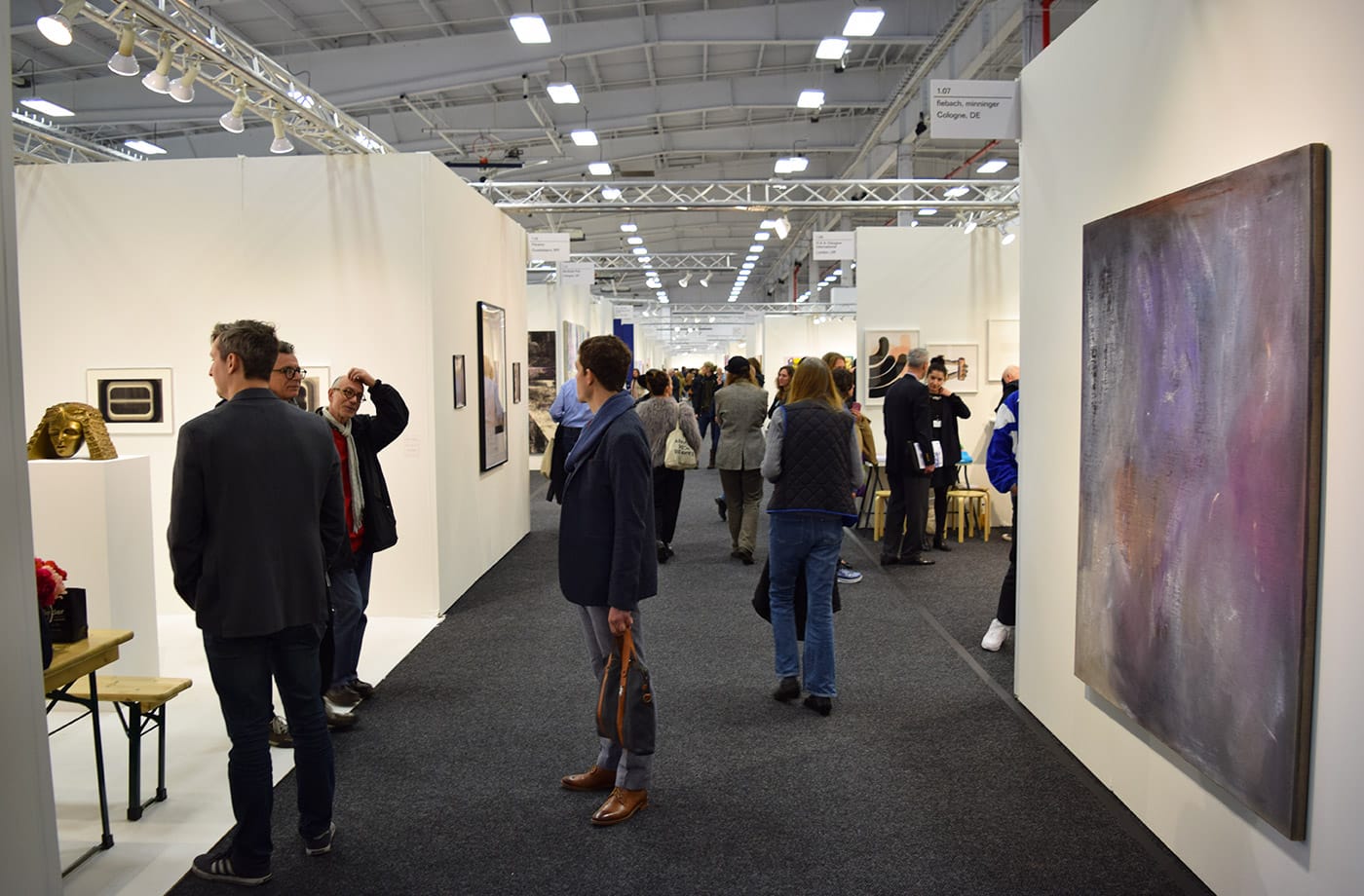 Visitors at NADA New York 2016 (all photos by the author for Hyperallergic)