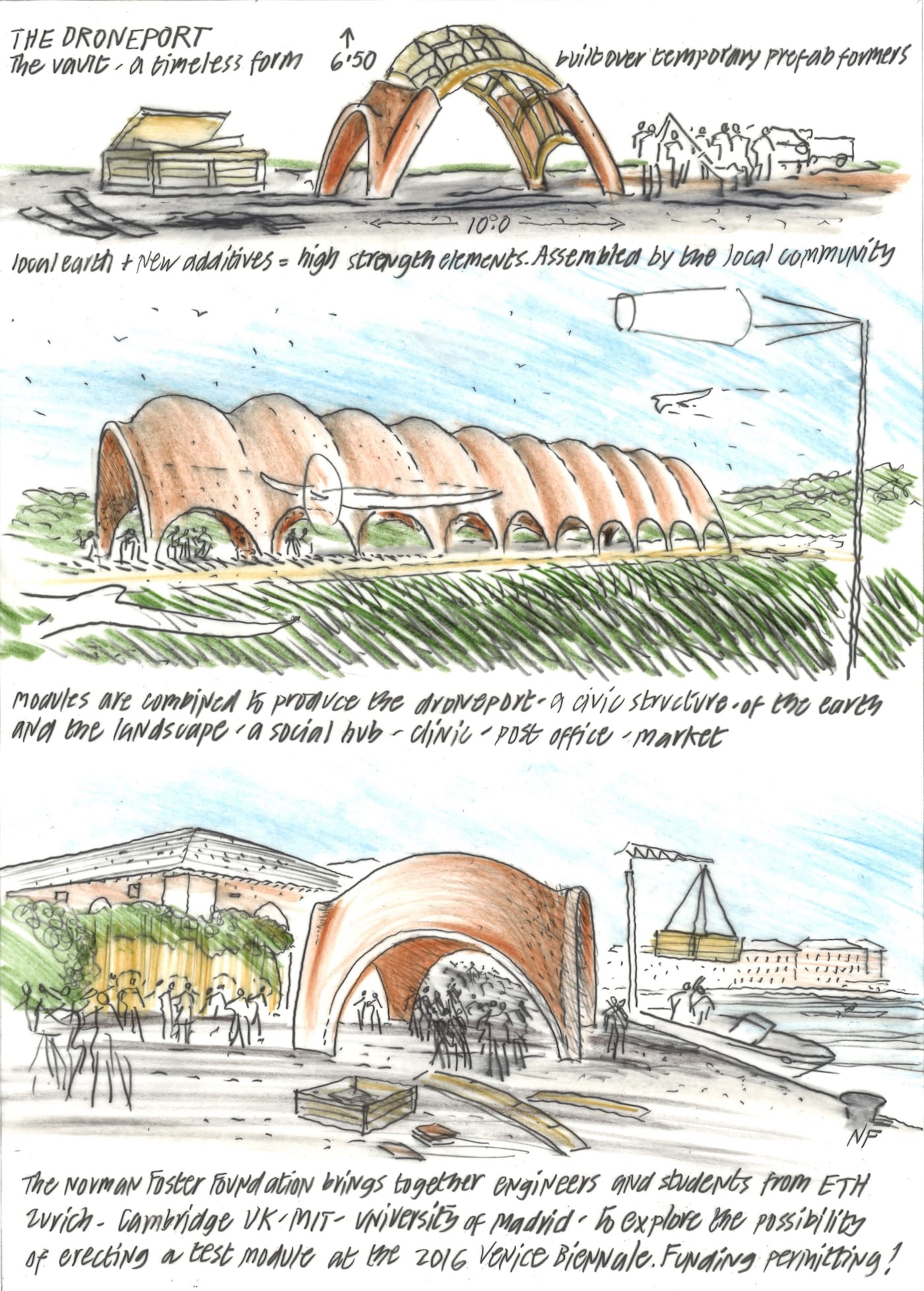 Norman Foster Concept Sketch 2